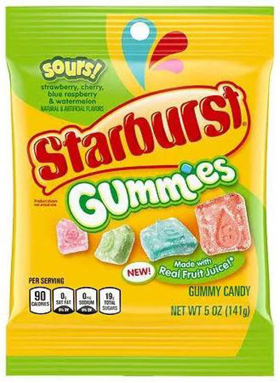 Picture of STARBURST GUMMIES SOURS 5 OZ