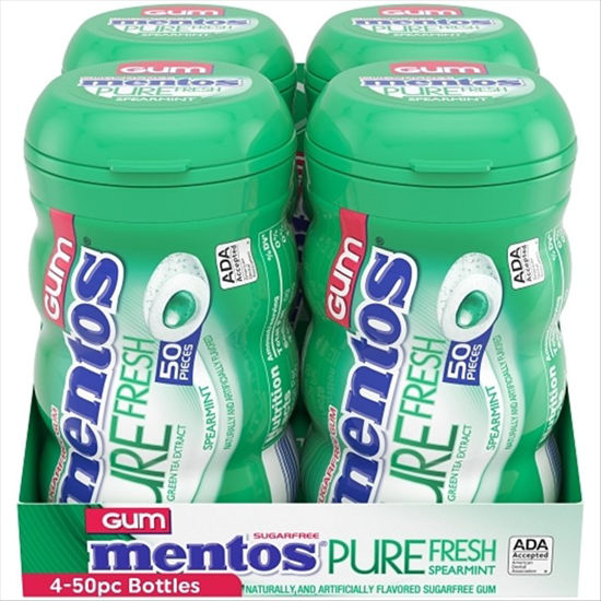 Picture of MENTOS PURE FRESH GUM SPEARMINT 50PCS 4CT