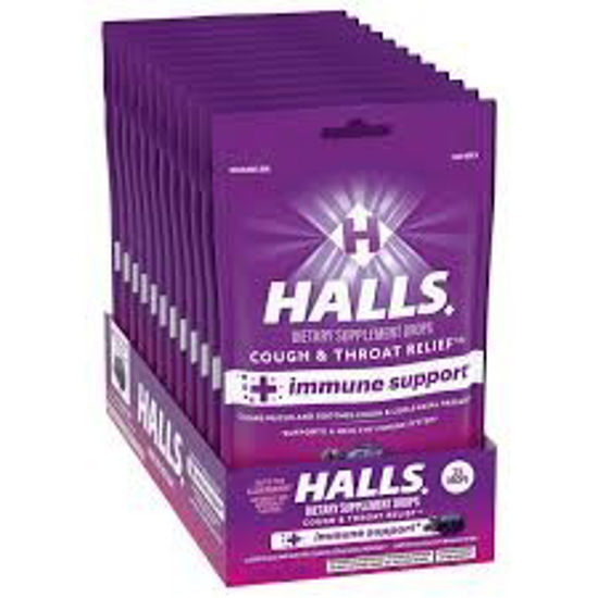 Picture of HALLS COUGH DROPS IMMUNE SUPPORT 25CT