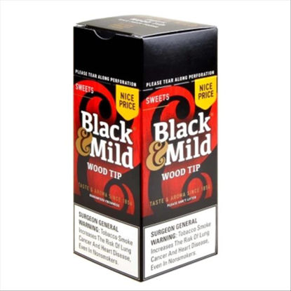 Picture of BLACK N MILD SWEET WOOD TIP 25CT
