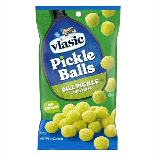 Picture of VLASIC PICKLE BALLS DILL PICKLE CORN PUFFS 2OZ