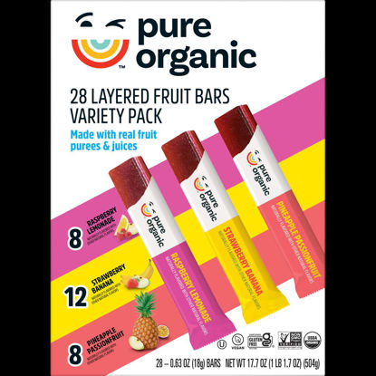 Picture of PURE ORGANIC 28 LAYERED FRUIT BARS 28CT