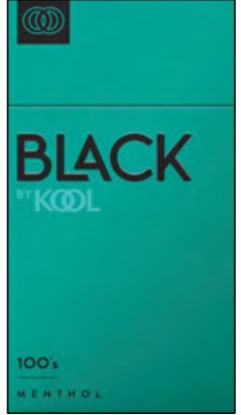 Picture of KOOL MENTHOL BLACK BOX 100s