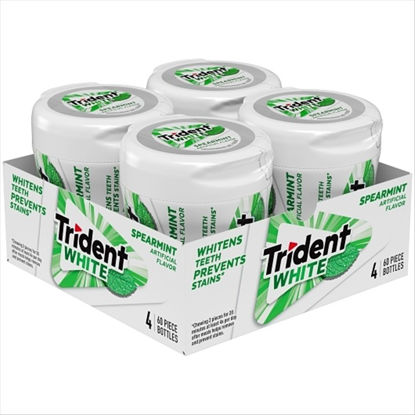 Picture of TRIDENT WHITE SPEARMINT BOTTLE 4CT