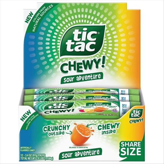 Picture of TIC TAC CHEWY SOUR ADVENTURE 3.4OZ 12CT