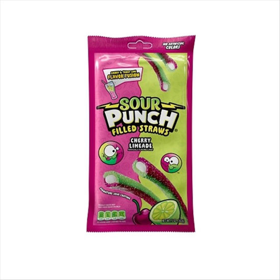 Picture of SOUR PUNCH CHERRY LIMEADE STRAWS 5OZ