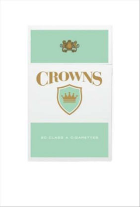 Picture of CROWNS MENTHOL GOLD KING BOX