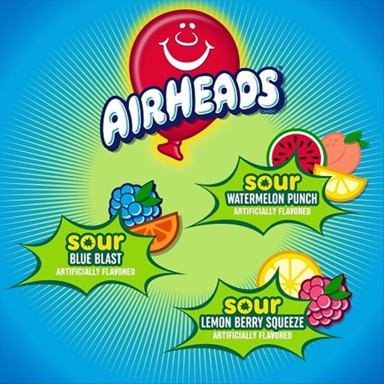 Picture of AIR HEADS SOUR 5 BARS 2.75OZ 18CT