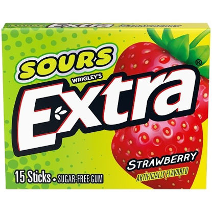 Picture of EXTRA GUM SOUR STRAWBERRY 15CT