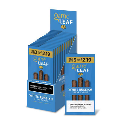 Picture of GAME LEAF WHITE RUSSIAN 3 FOR 2.19 10CT  